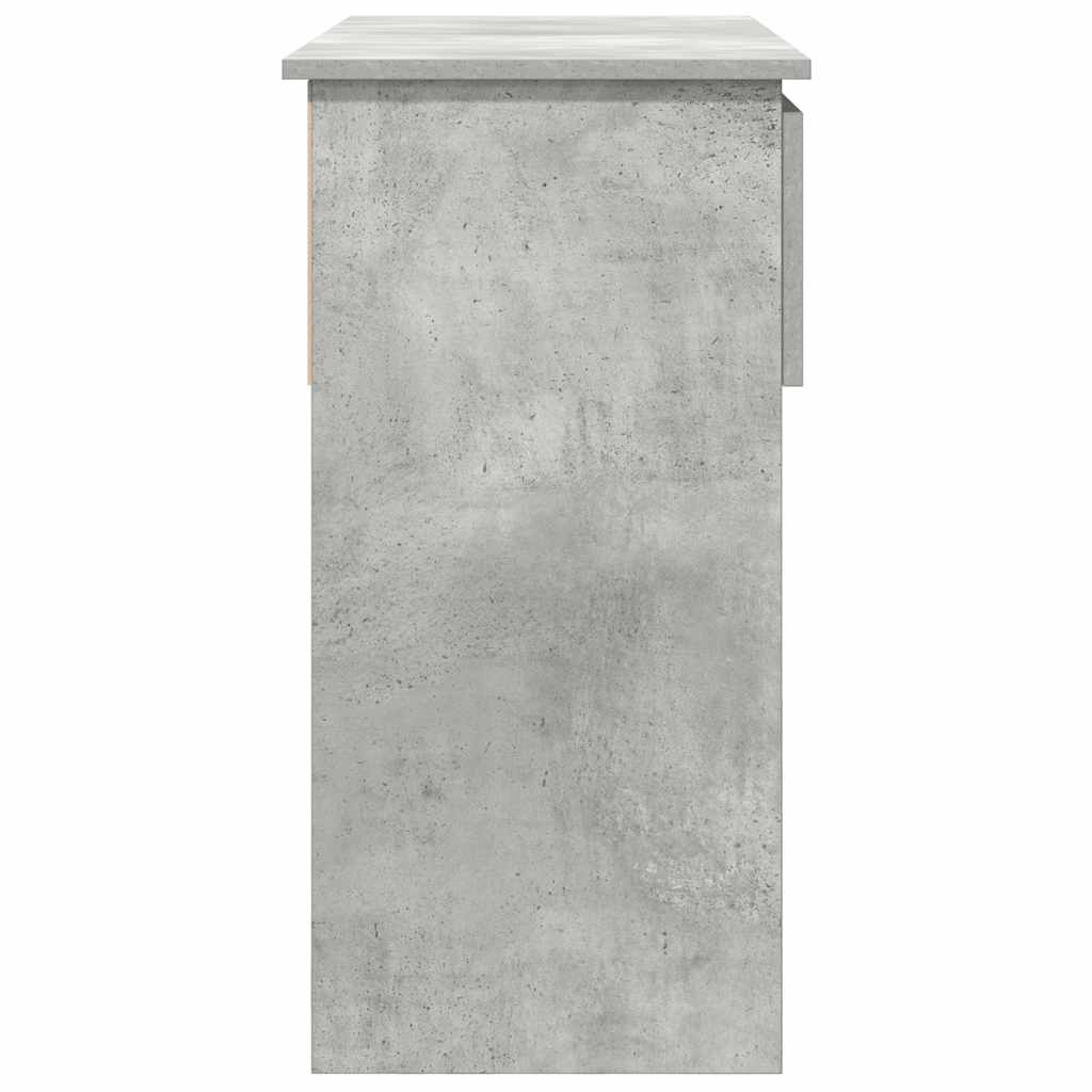 Tavolo Consolle con Cassetti Grigio Cemento 85,5x38,5x74,5 cm 861394