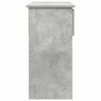 Tavolo Consolle con Cassetti Grigio Cemento 85,5x38,5x74,5 cm 861394