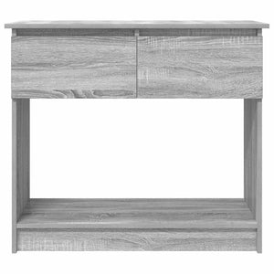 vidaXL Tavolo Consolle con Cassetti Grigio Sonoma 85,5x38,5x74,5 cm