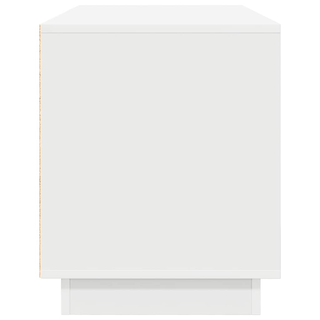 Mobile Porta TV con Luci LED Bianco 100x41x50 cm 861409