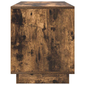 vidaXL Mobile Porta TV con Luci LED Rovere Fumo 100x41x50 cm