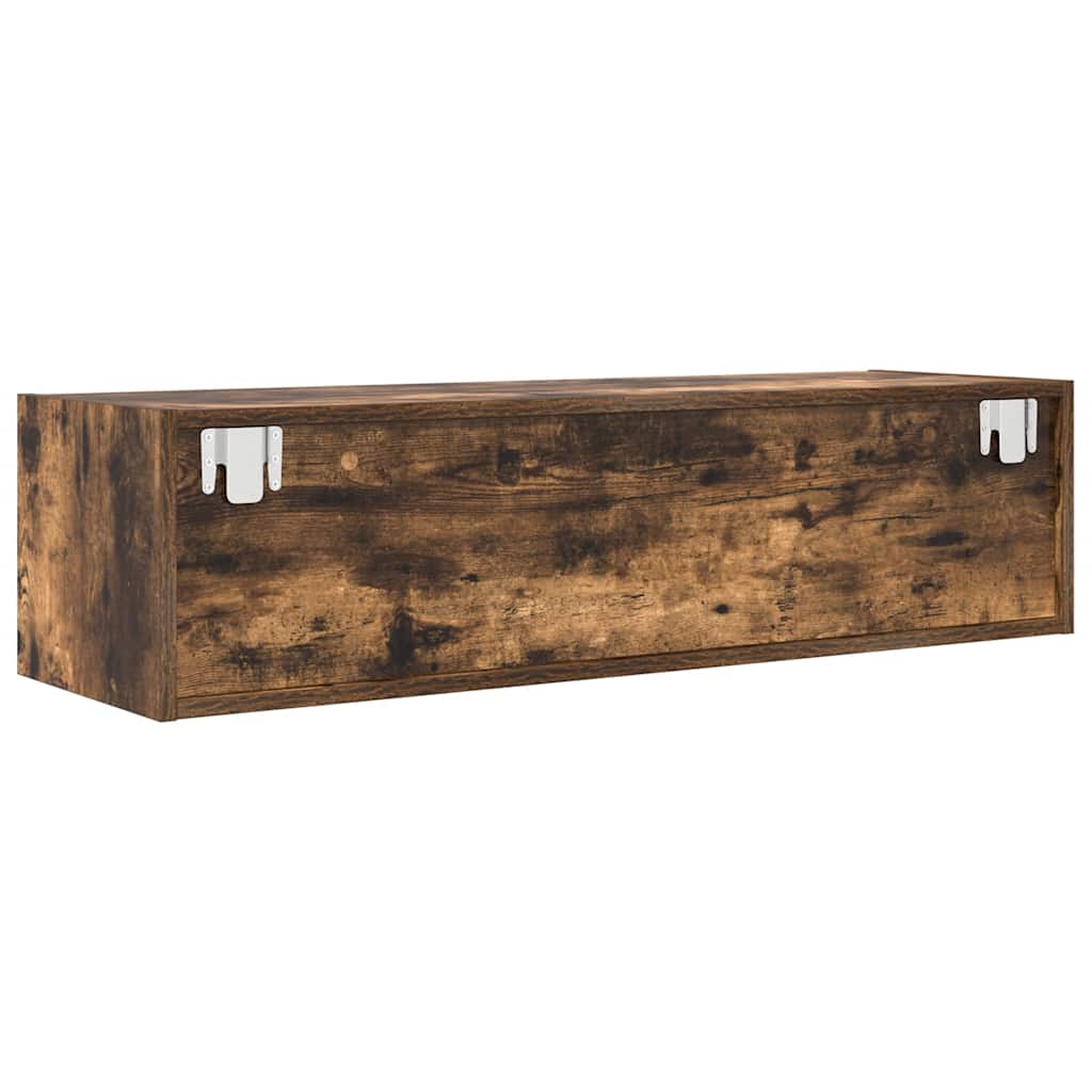 Mobile TV-Credenza per TV-Console TV Rovere Fumo 100x31x25,5 cm in Legno Multistrato