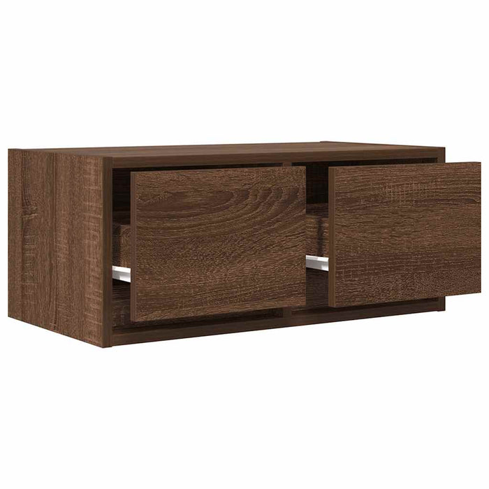 vidaXL Mobili TV 2 pz Rovere Marrone 60x31x25,5 cm Legno Multistrato