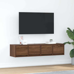 vidaXL Mobili TV 2 pz Rovere Marrone 60x31x25,5 cm Legno Multistrato
