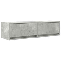 Mobile TV-Credenza TV-Console TV Grigio cemento 100 x 31 x 25.5 cm Legno multistrato