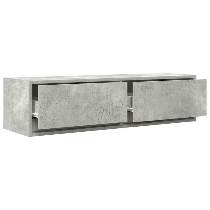 Mobile TV-Credenza TV-Console TV Grigio cemento 100 x 31 x 25.5 cm Legno multistrato