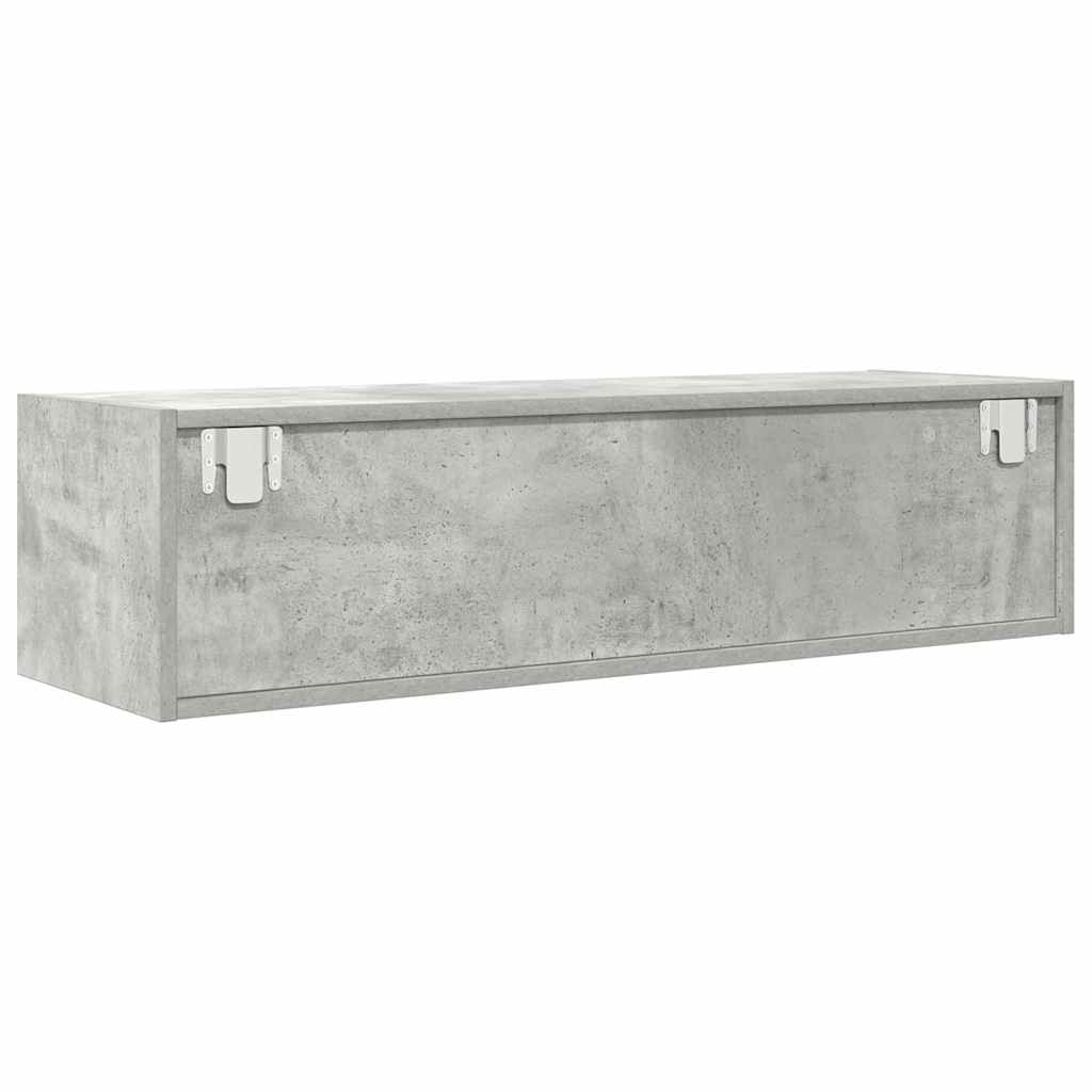 Mobile TV-Credenza TV-Console TV Grigio cemento 100 x 31 x 25.5 cm Legno multistrato