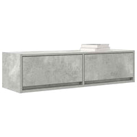 Mobile TV-Credenza TV-Console TV Grigio cemento 100 x 31 x 25.5 cm Legno multistrato