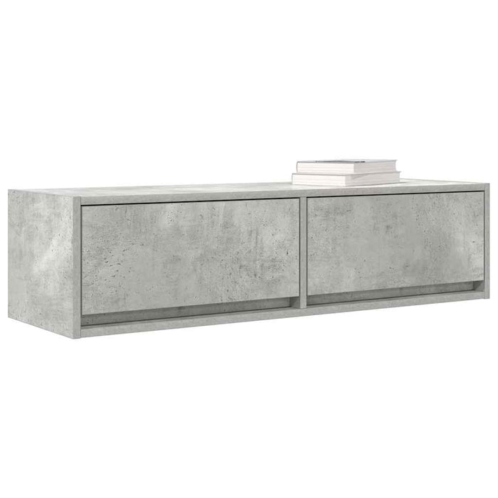 Mobile TV-Credenza TV-Console TV Grigio cemento 100 x 31 x 25.5 cm Legno multistrato
