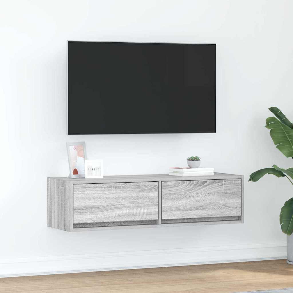 Mobile TV-Credenza TV-Console TV Grigio sonoma 100 x 31 x 25.5 cm Legno multistrato