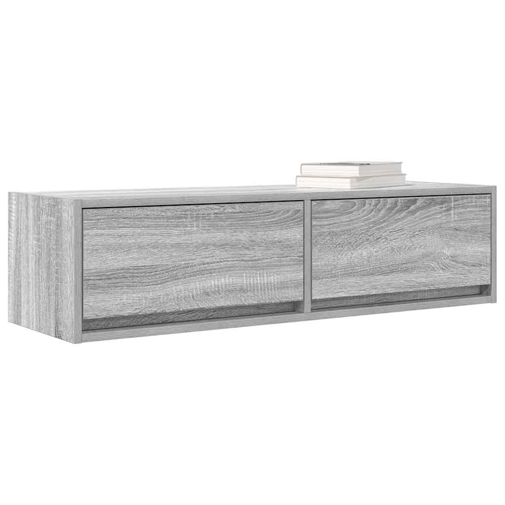 Mobile TV-Credenza TV-Console TV Grigio sonoma 100 x 31 x 25.5 cm Legno multistrato