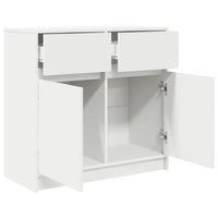 vidaXL Credenza con Cassetto Bianco 80x34x76 cm in Legno Multistrato