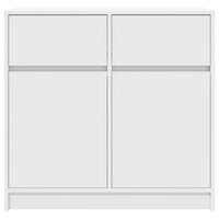 vidaXL Credenza con Cassetto Bianco 80x34x76 cm in Legno Multistrato