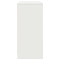 Credenza con Cassetto Bianco 80x34x76 cm in Legno Multistrato 861535