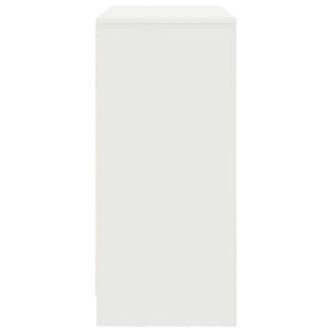 Credenza con Cassetto Bianco 80x34x76 cm in Legno Multistrato 861535