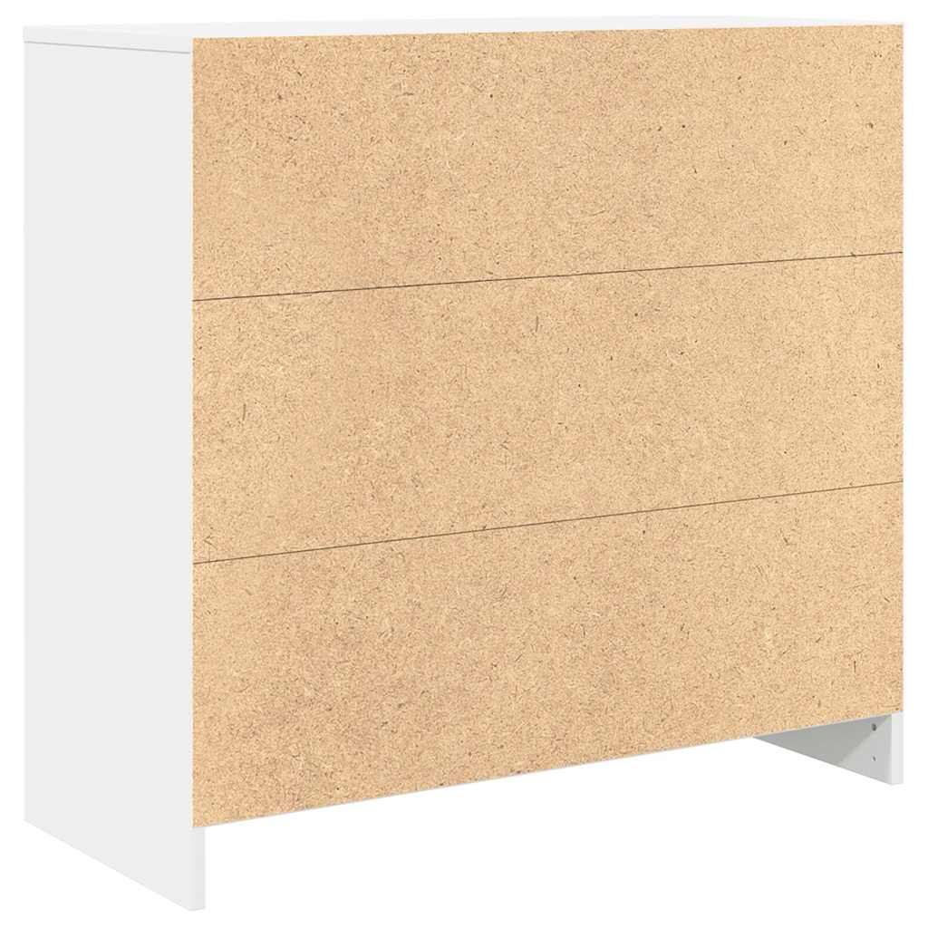 vidaXL Credenza con Cassetto Bianco 80x34x76 cm in Legno Multistrato