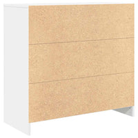 Credenza con Cassetto Bianco 80x34x76 cm in Legno Multistrato 861535