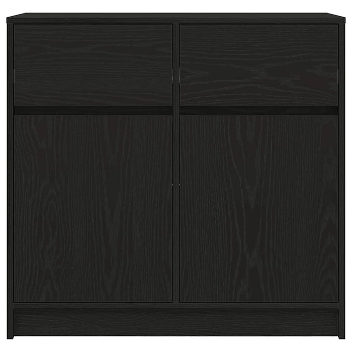 vidaXL Credenza con Cassetto Rovere Nero 80x34x76 cm Legno Multistrato