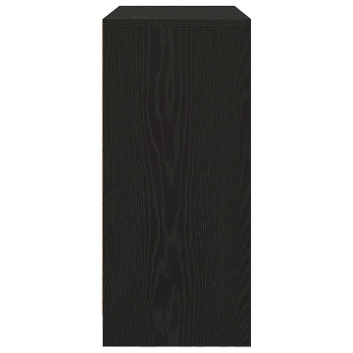vidaXL Credenza con Cassetto Rovere Nero 80x34x76 cm Legno Multistrato