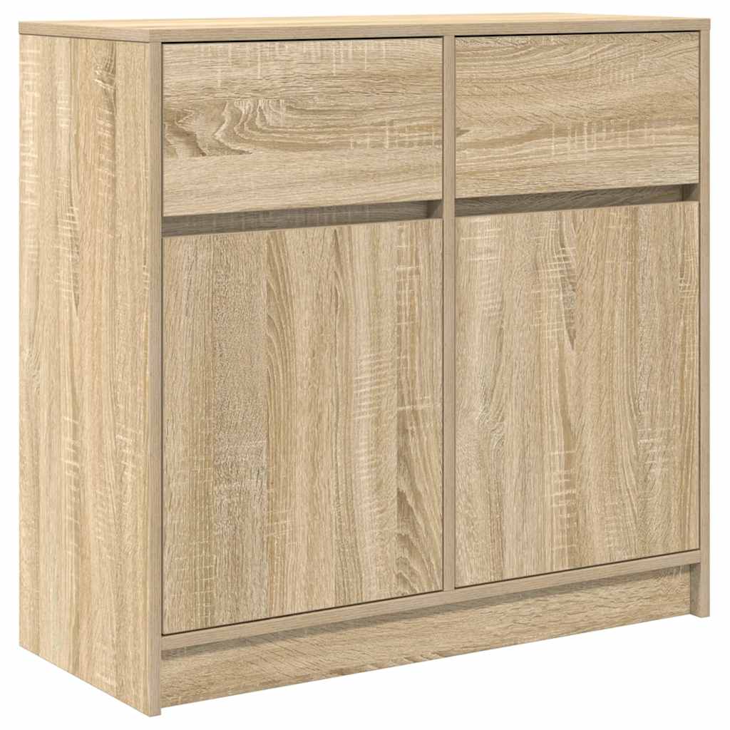 vidaXL Credenza con Cassetto Rovere Sonoma 80x34x76 cm in Truciolato