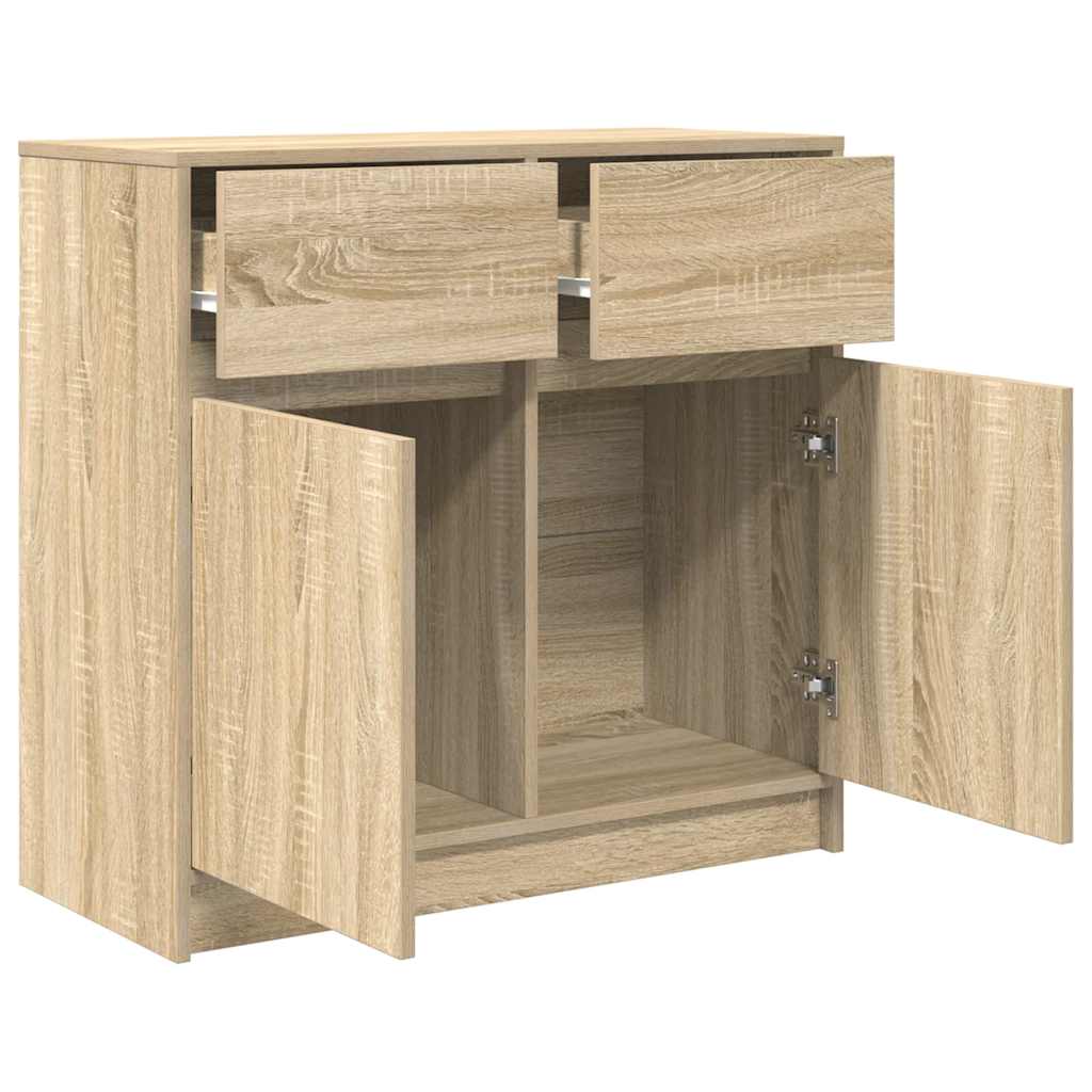 Credenza con Cassetto-Buffet-Armadio da cucina Rovere Sonoma 80x34x76 cm in Truciolato