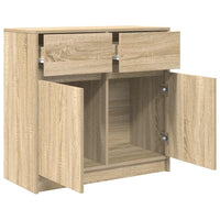 Credenza con Cassetto-Buffet-Armadio da cucina Rovere Sonoma 80x34x76 cm in Truciolato