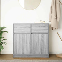 vidaXL Credenza con Cassetto Grigio Sonoma 80x34x76 cm in Truciolato