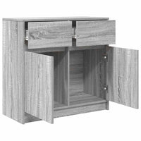 vidaXL Credenza con Cassetto Grigio Sonoma 80x34x76 cm in Truciolato