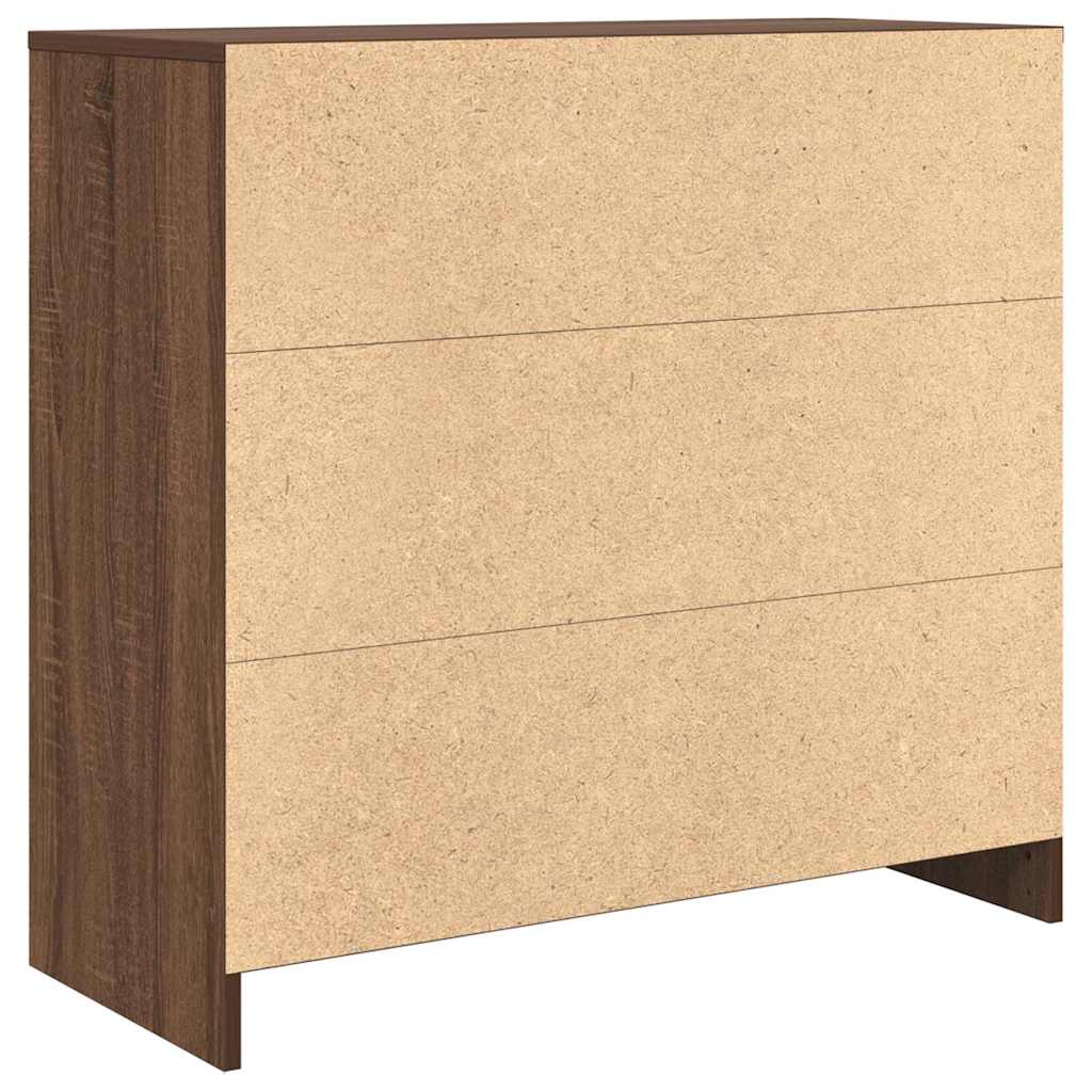 vidaXL Credenza con Cassetto Rovere Marrone 80x34x76 cm in Truciolato