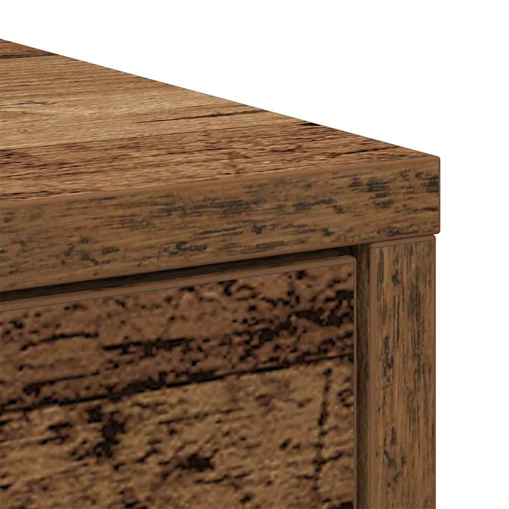 vidaXL Credenza con Cassetto Legno Antico 80x34x76 cm in Truciolato