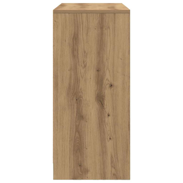 Credenza con Cassetto Rovere Artigianale 80x34x76 cm Truciolato 861543