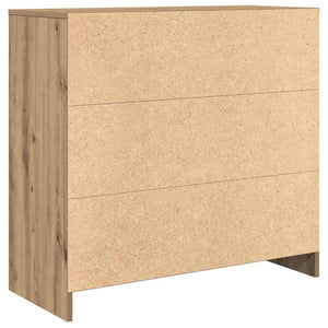 Credenza con Cassetto Rovere Artigianale 80x34x76 cm Truciolato 861543