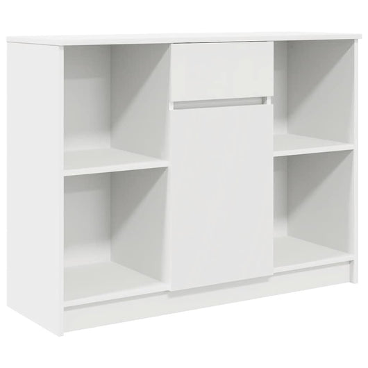 vidaXL Credenza con Cassetto Bianco 101x35x76 cm in Legno Multistrato
