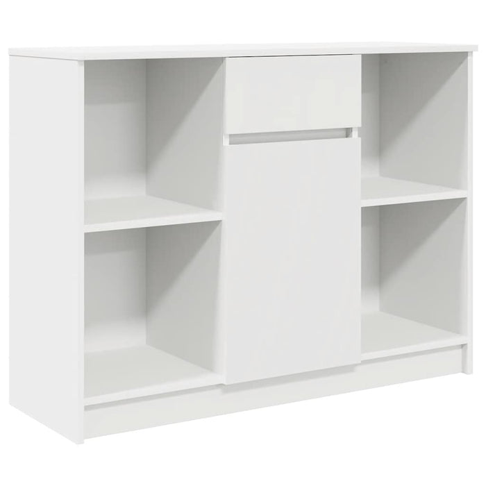 vidaXL Credenza con Cassetto Bianco 101x35x76 cm in Legno Multistrato