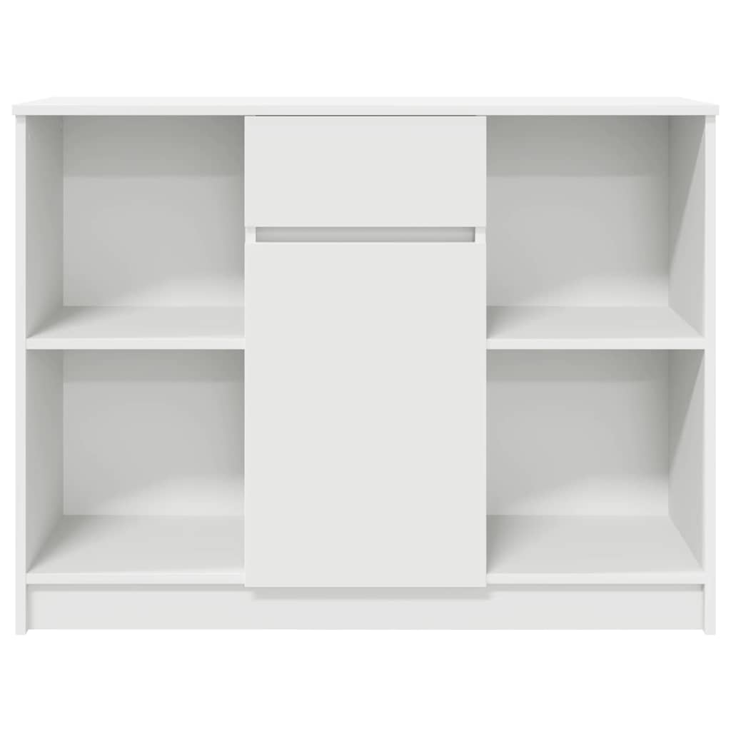 vidaXL Credenza con Cassetto Bianco 101x35x76 cm in Legno Multistrato