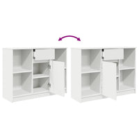 vidaXL Credenza con Cassetto Bianco 101x35x76 cm in Legno Multistrato