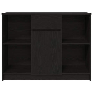 vidaXL Credenza con Cassetto Rovere Nero 101x35x76cm Legno Multistrato