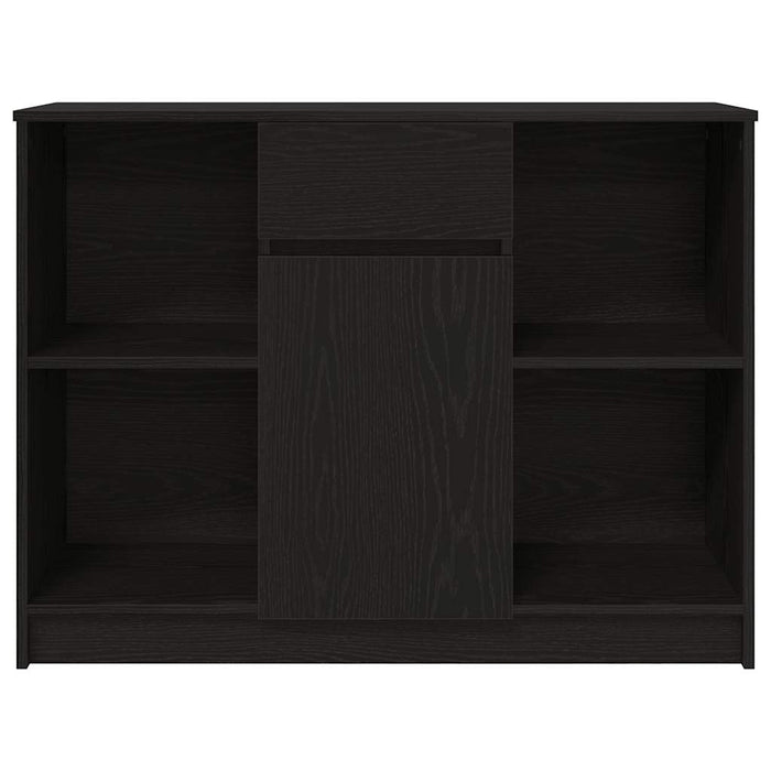 vidaXL Credenza con Cassetto Rovere Nero 101x35x76cm Legno Multistrato