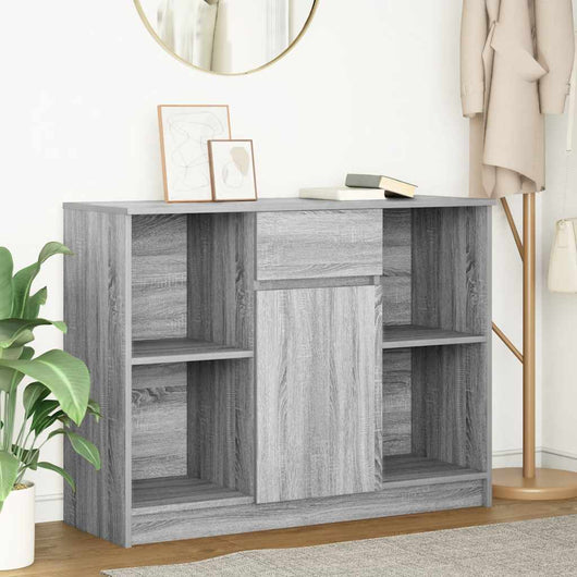 Credenza con Cassetto-Buffet-Armadio da cucina Grigio Sonoma 101x35x76 cm in Truciolato