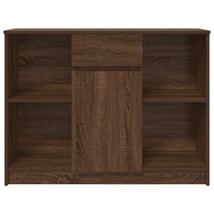 vidaXL Credenza con Cassetto Rovere Marrone 101x35x76 cm in Truciolato