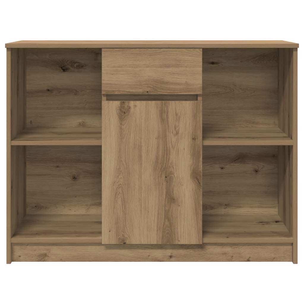Credenza con Cassetto-Buffet-Armadio da cucina Rovere Artigianale 101x35x76cm Truciolato