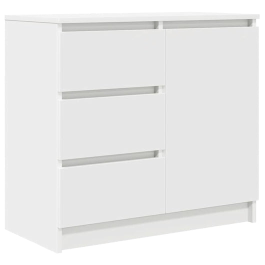 Credenza con Cassetto Bianco 71x35x65 cm in Legno Multistrato 861571
