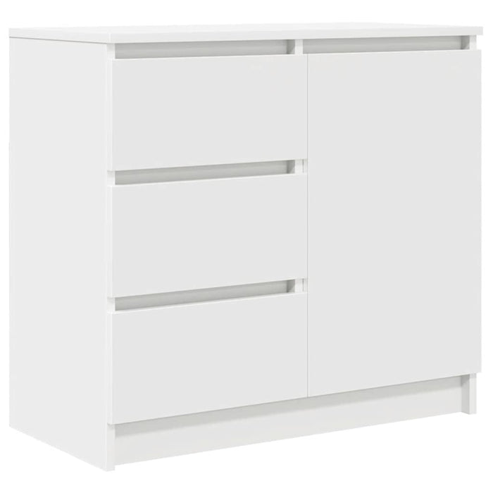 Credenza con Cassetto Bianco 71x35x65 cm in Legno Multistrato 861571