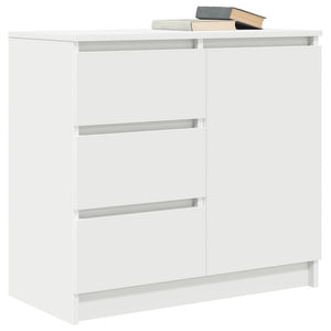 Credenza con Cassetto Bianco 71x35x65 cm in Legno Multistrato 861571