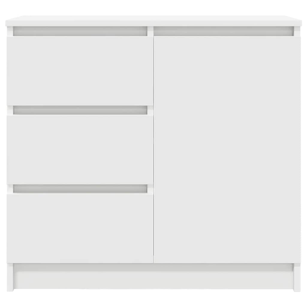 Credenza con Cassetto Bianco 71x35x65 cm in Legno Multistrato 861571