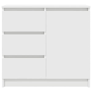 Credenza con Cassetto Bianco 71x35x65 cm in Legno Multistrato 861571