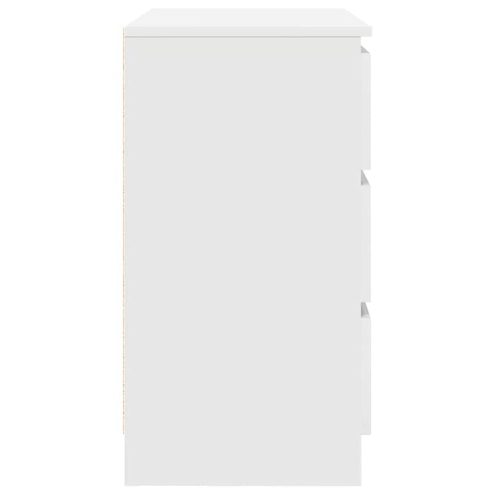 Credenza con Cassetto Bianco 71x35x65 cm in Legno Multistrato 861571
