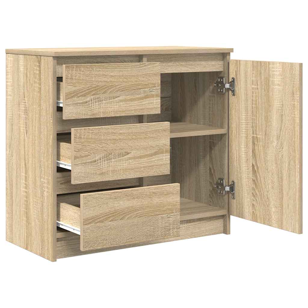 Credenza con Cassetto Rovere Sonoma 71x35x65 cm in Truciolato 861573