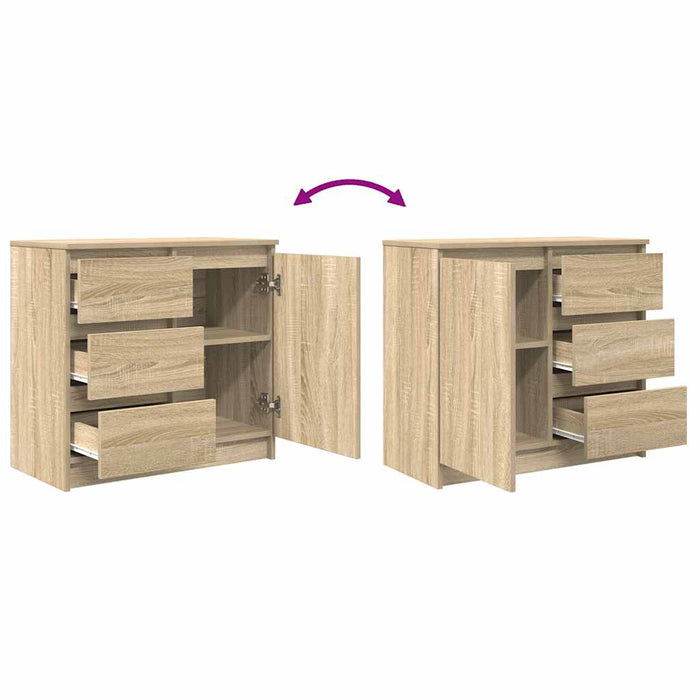 Credenza con Cassetto-Buffet-Armadio da cucina Rovere Sonoma 71x35x65 cm in Truciolato 268745