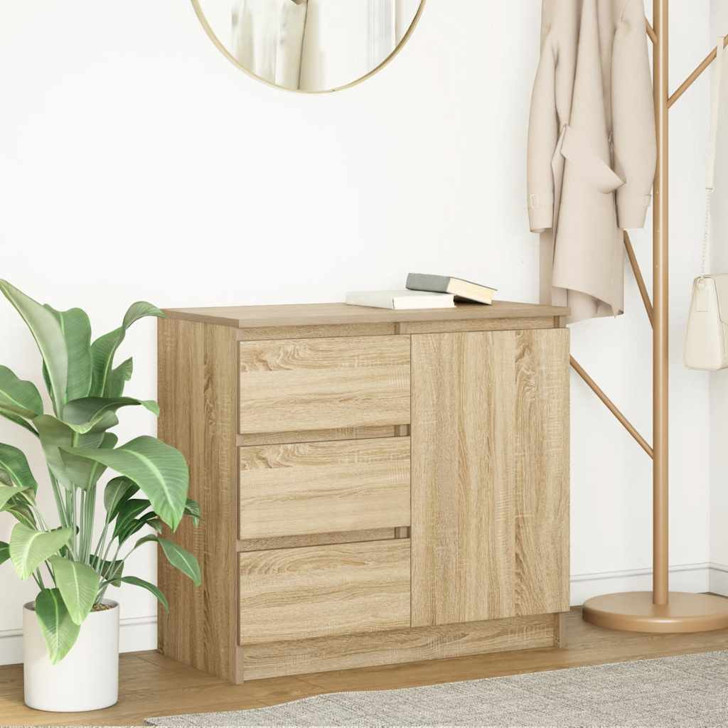 Credenza con Cassetto Rovere Sonoma 71x35x65 cm in Truciolato 861573